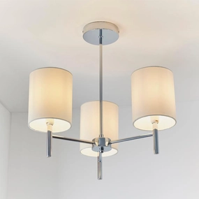 Endon Brio 3 Arm Chrome Finish Semi Flush Ceiling Light simple ceiling design light