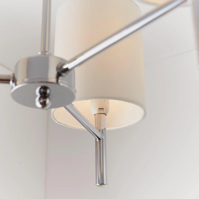 Endon Brio 3 Arm Chrome Finish Semi Flush Ceiling Light