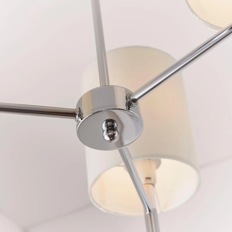 Endon Brio 3 Arm Chrome Finish Semi Flush Ceiling Light