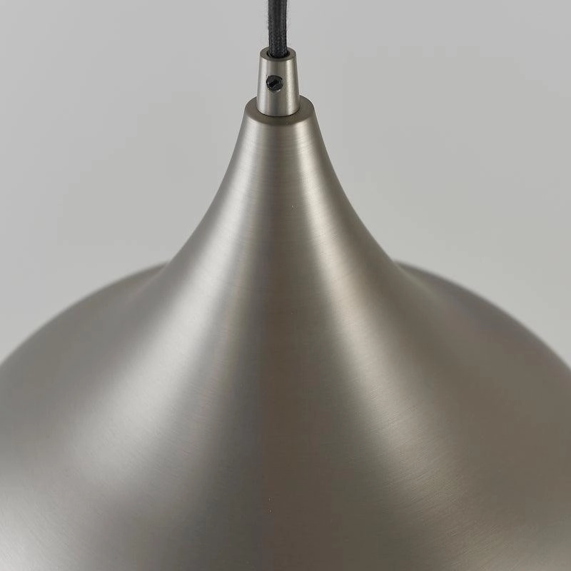 Endon Brosnan 1 Light Matt Nickel Pendant Ceiling Light