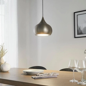 Endon Brosnan 1 Light Matt Nickel Pendant Ceiling Light simple ceiling design light