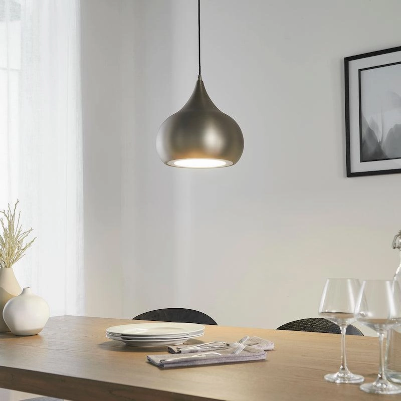 Endon Brosnan 1 Light Matt Nickel Pendant Ceiling Light modern ceiling lamp