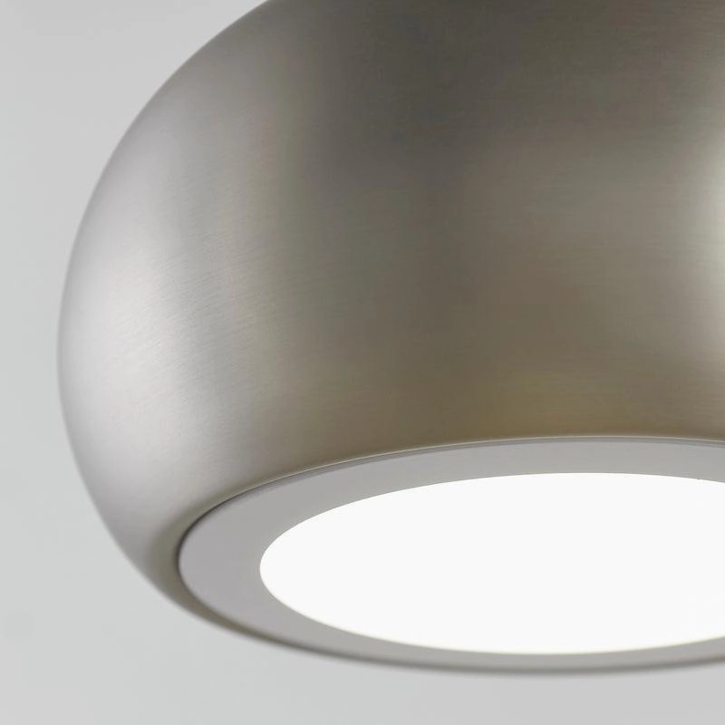 Endon Brosnan 1 Light Matt Nickel Pendant Ceiling Light