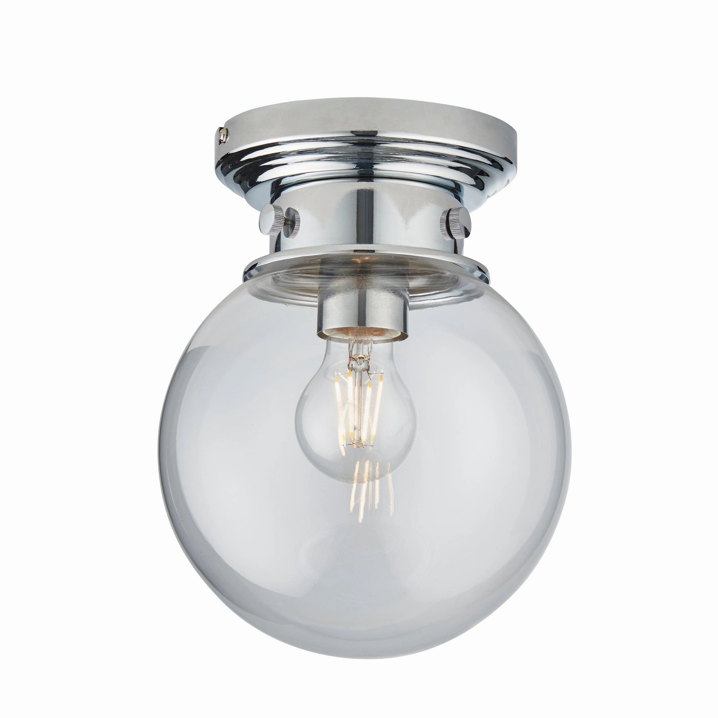 Endon Cheswick 1 Light Flush Bathroom Ceiling Light