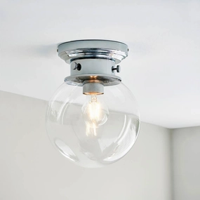 Endon Cheswick 1 Light Flush Bathroom Ceiling Light simple ceiling design light