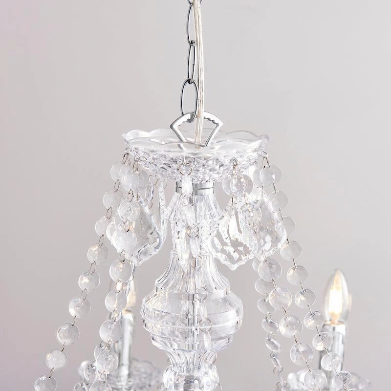 Endon Clarence Chrome & Clear Acrylic Chandelier