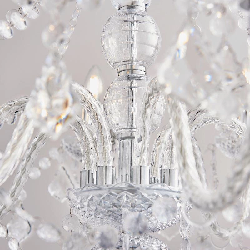 Endon Clarence Chrome & Clear Acrylic Chandelier