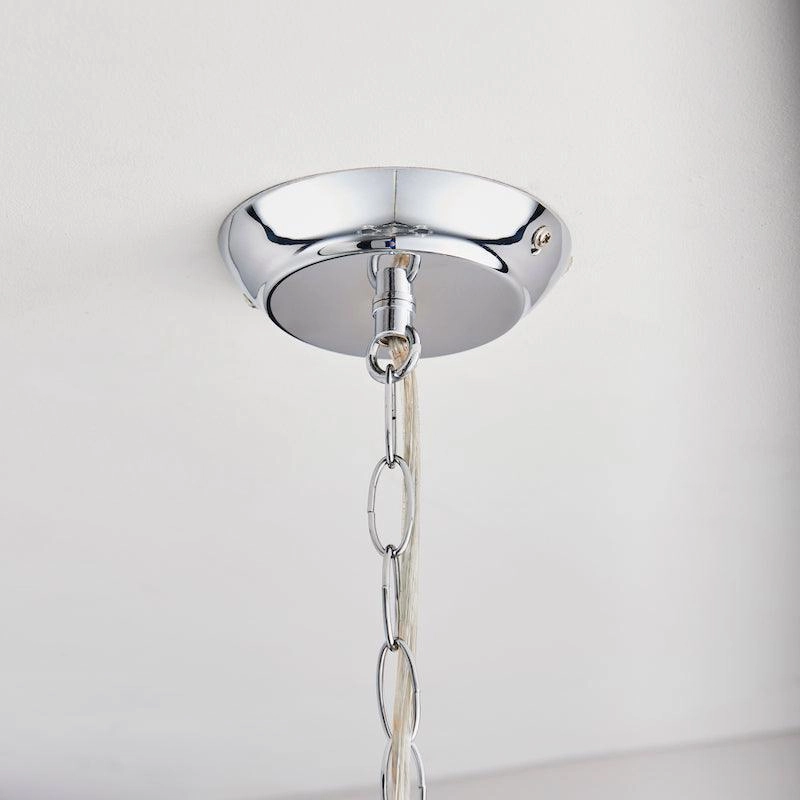 Endon Clarence Chrome & Clear Acrylic Chandelier