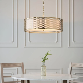 Endon Cordero 3 Light Gold Ceiling Pendant simple ceiling design light
