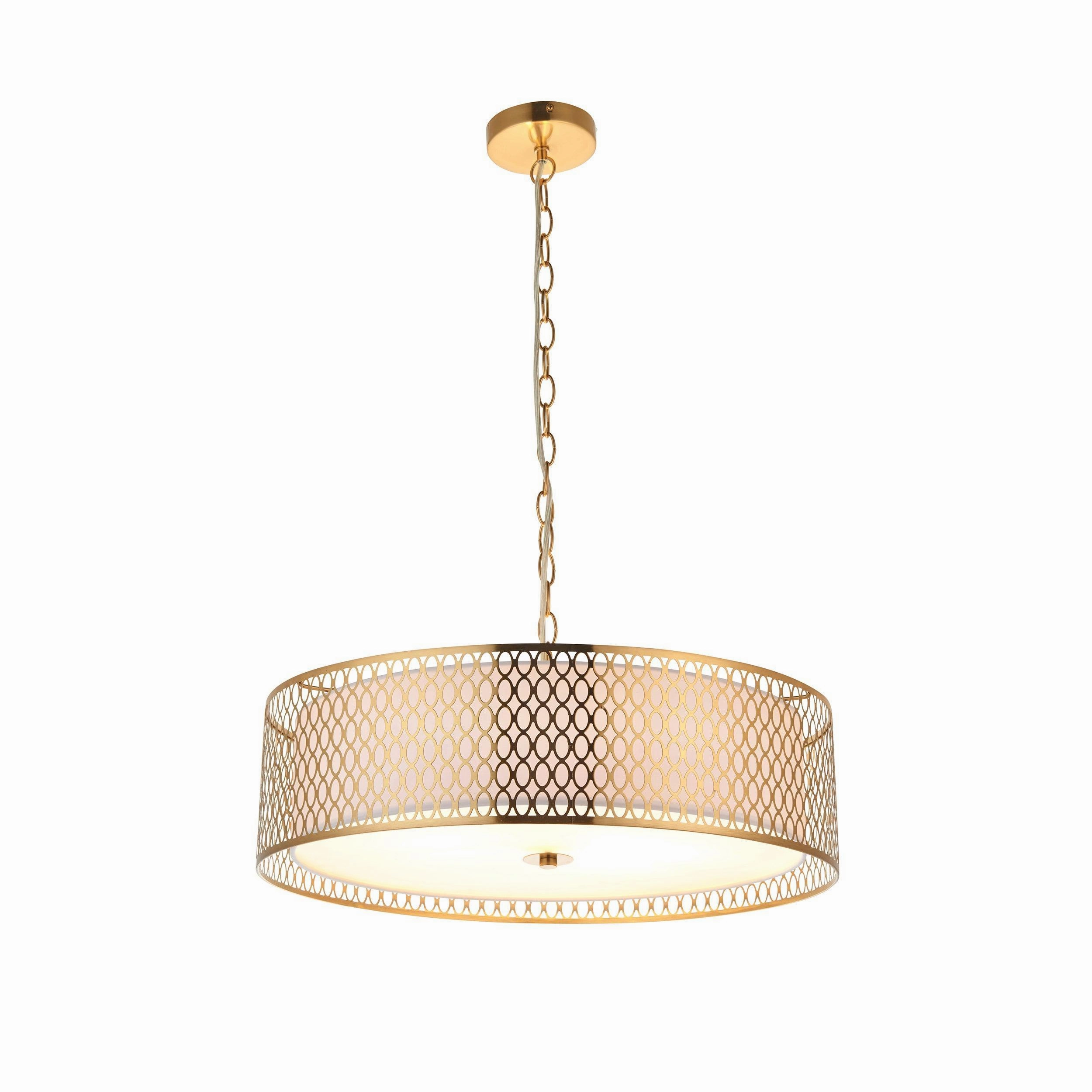Endon Cordero 3 Light Gold Ceiling Pendant