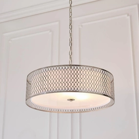 Endon Cordero 3 Light Satin Nickel Ceiling Pendant modern ceiling lamp