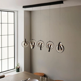 Endon Cosma 5 Light Black Ceiling Pendant simple ceiling design light