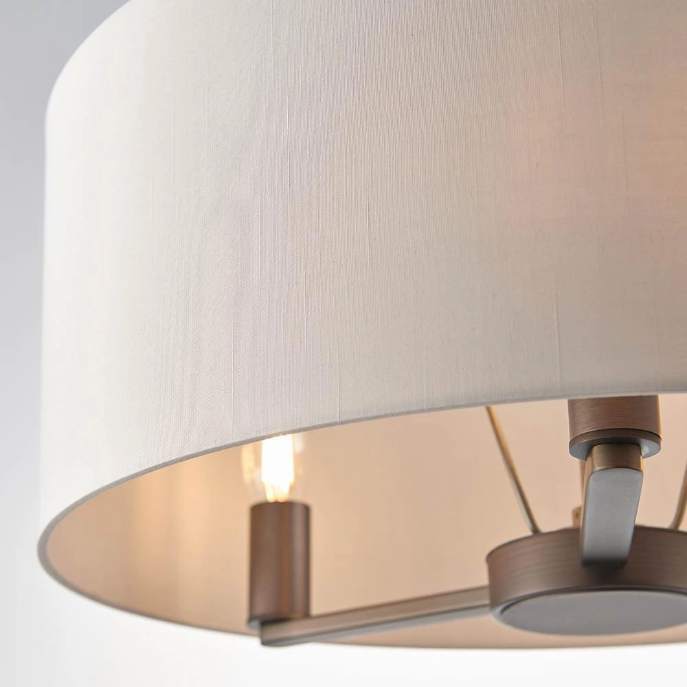 Endon Daley 3 Light Bronze Finish Ceiling Pendant