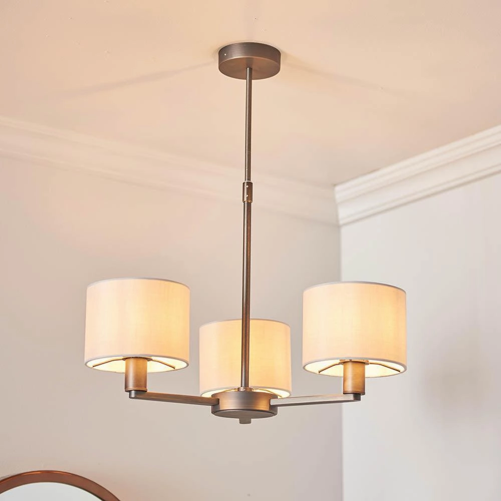 Endon Daley 3 Light Large Bronze Finish Ceiling Pendant simple ceiling design light