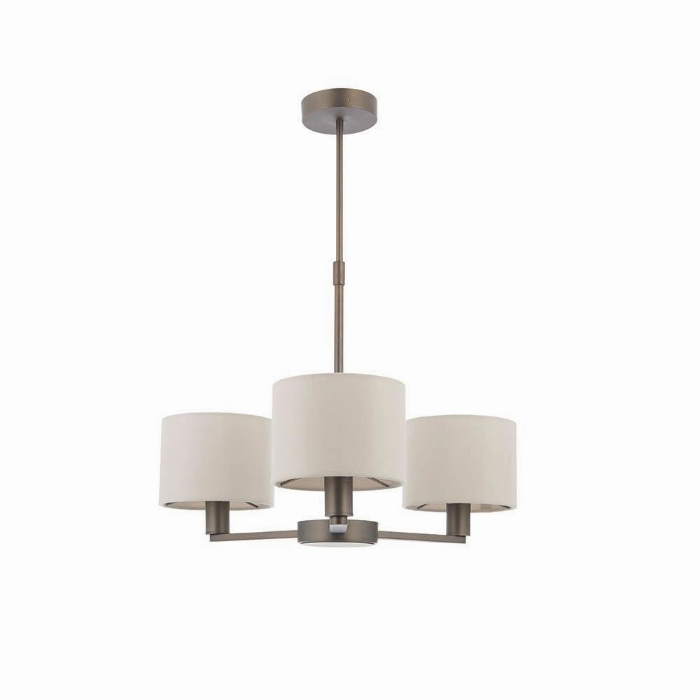 Endon Daley 3 Light Large Bronze Finish Ceiling Pendant