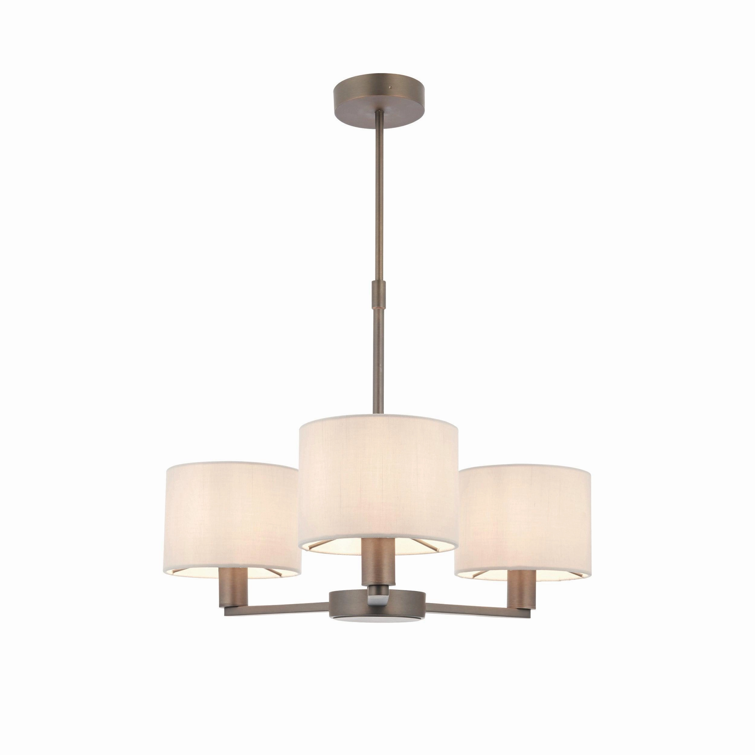 Endon Daley 3 Light Large Bronze Finish Ceiling Pendant