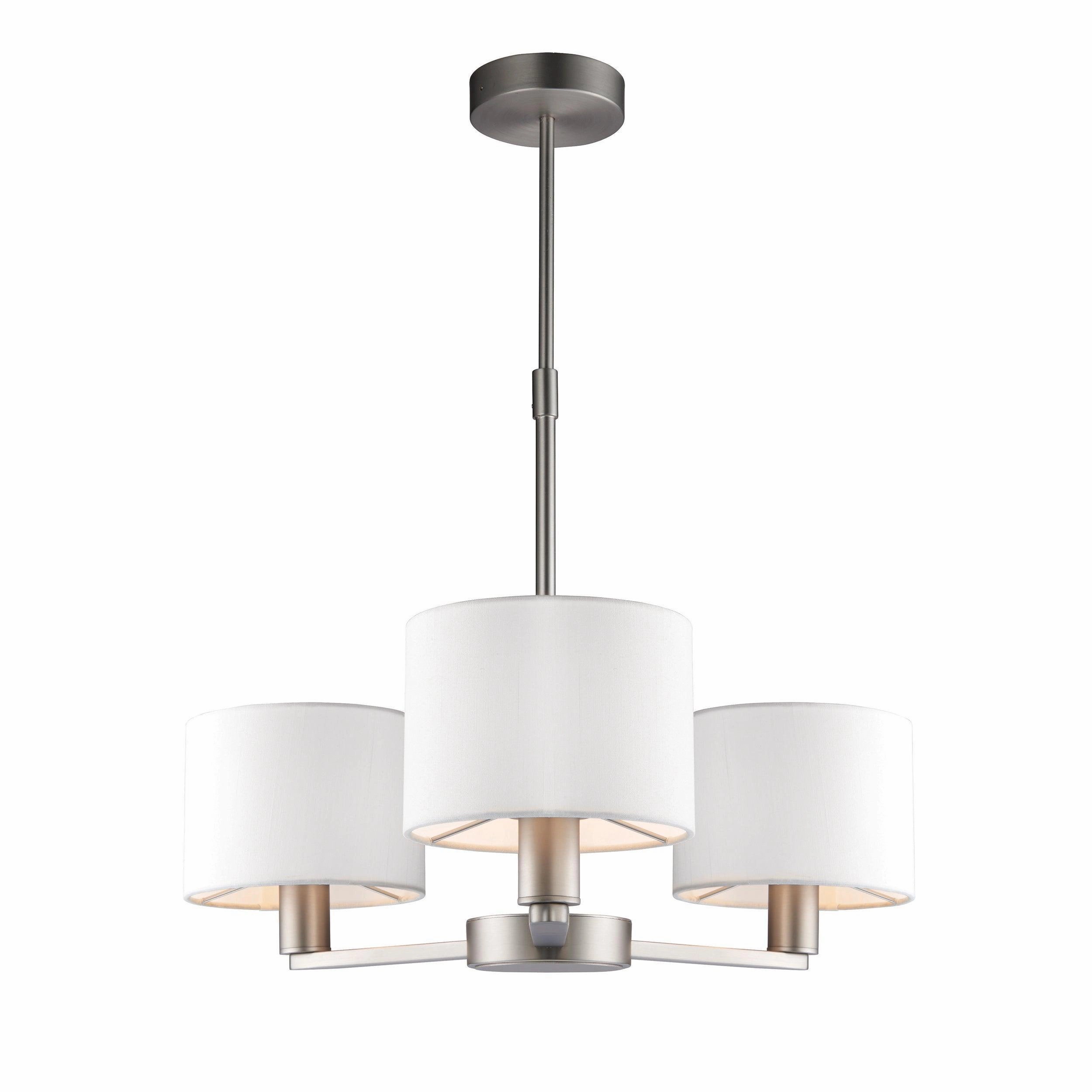 Endon Daley 3 Light Nickel Finish Ceiling Pendant simple ceiling design light