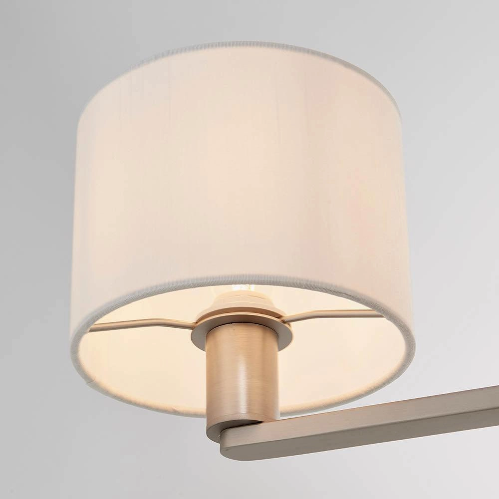 Endon Daley 3 Light Nickel Finish Ceiling Pendant