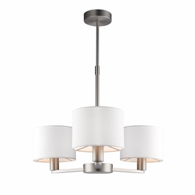 Endon Daley 3 Light Nickel Finish Ceiling Pendant simple ceiling design light
