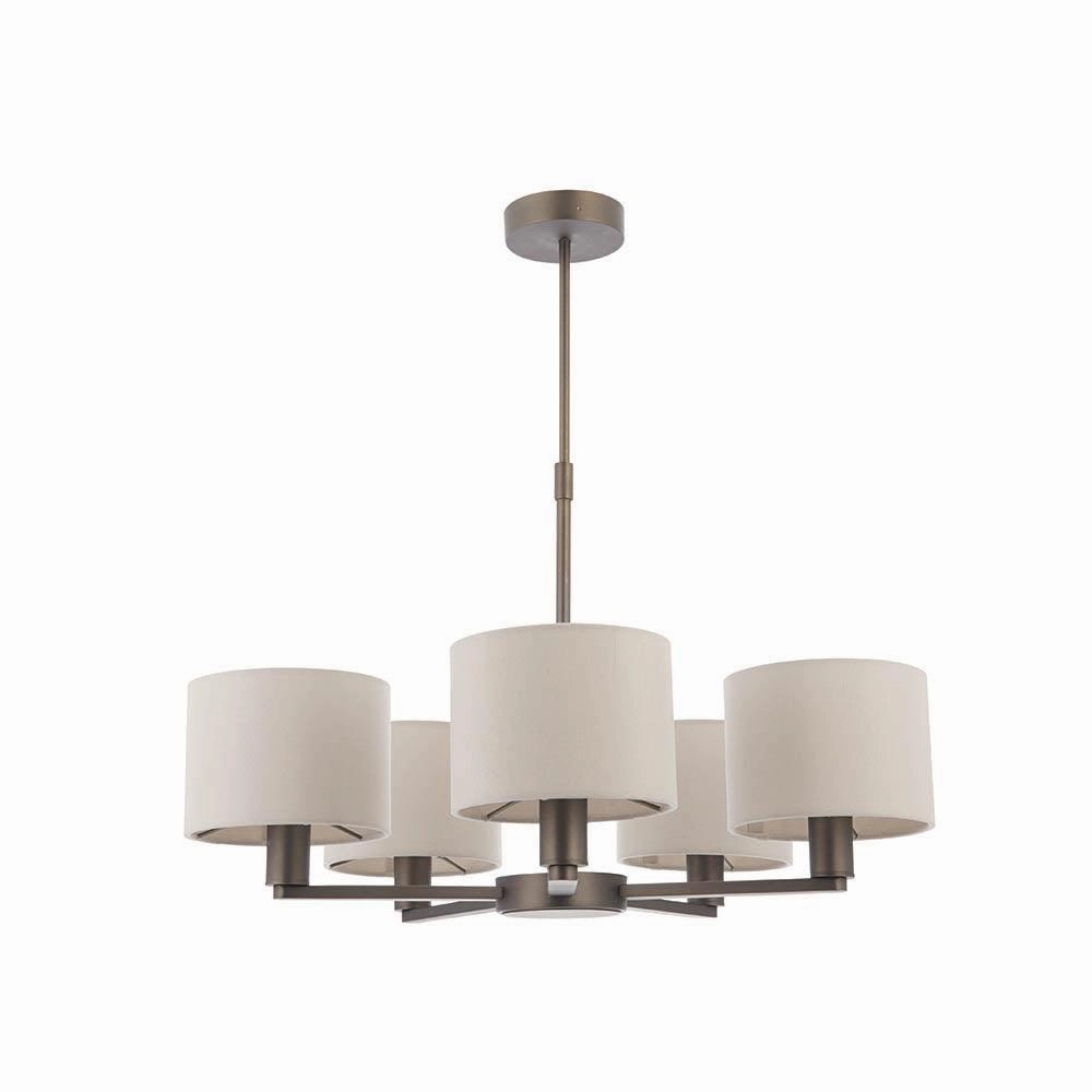 Endon Daley 5 Light Bronze Finish Pendant Ceiling Light