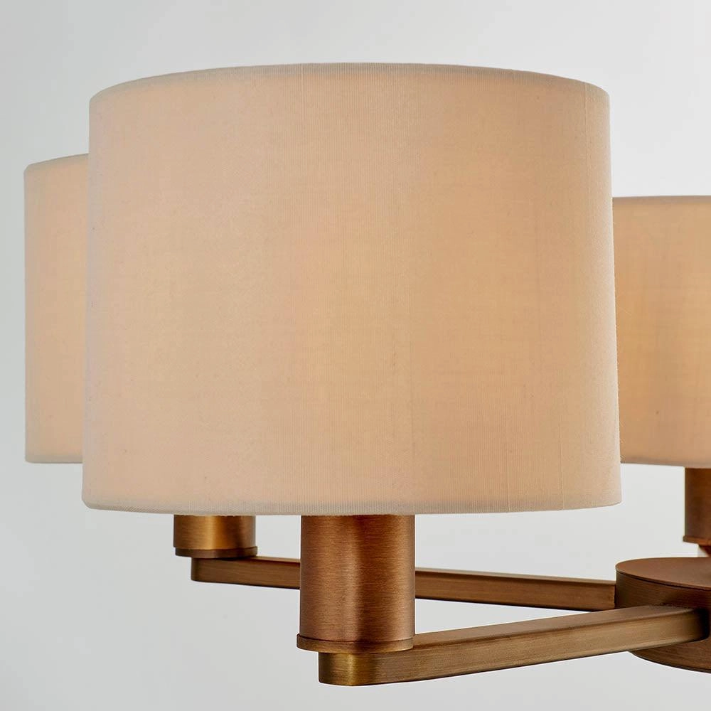 Endon Daley 5 Light Bronze Finish Pendant Ceiling Light