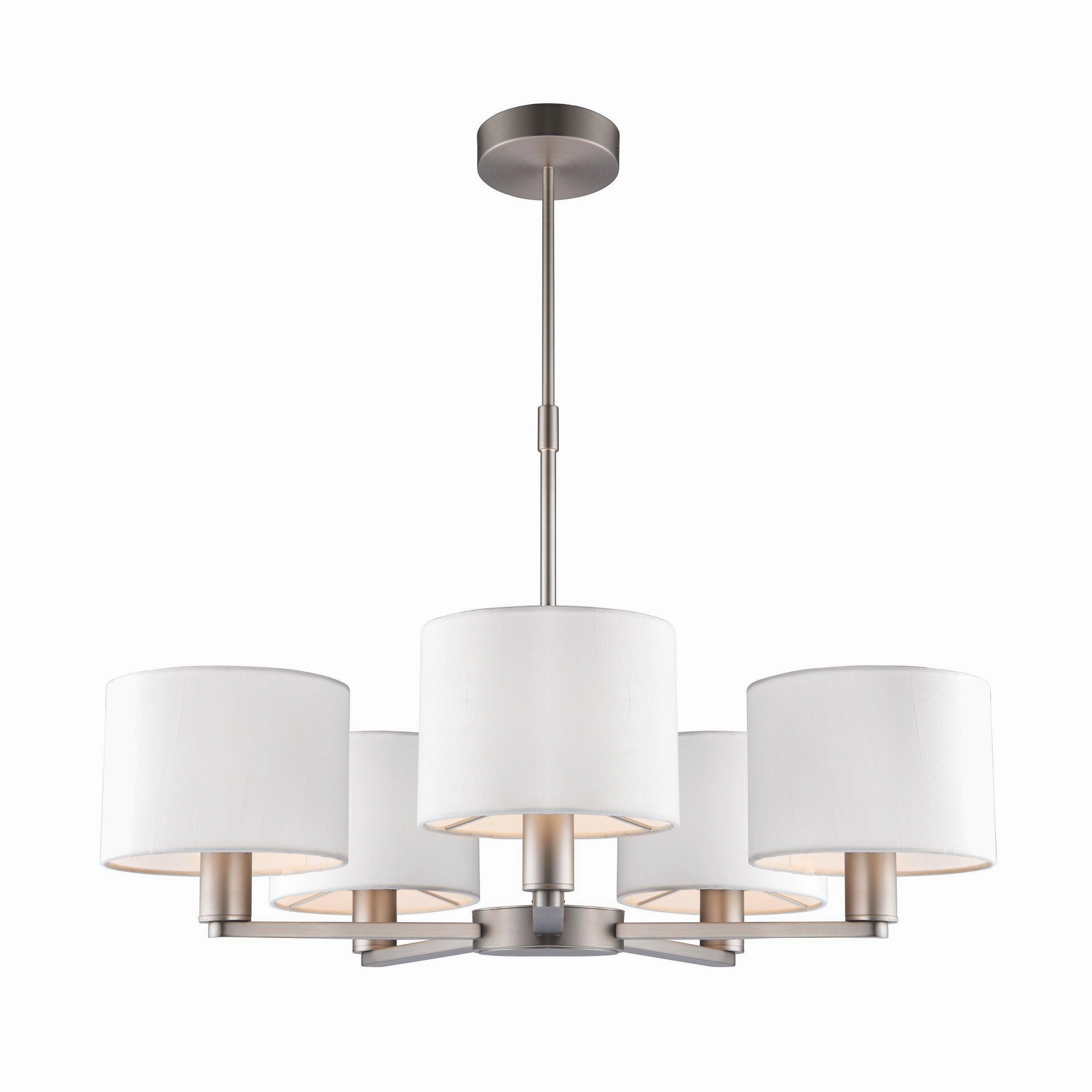 Endon Daley 5 Light Nickel Finish Ceiling Pendant