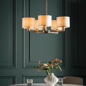 Endon Daley 5 Light Nickel Finish Ceiling Pendant simple ceiling design light