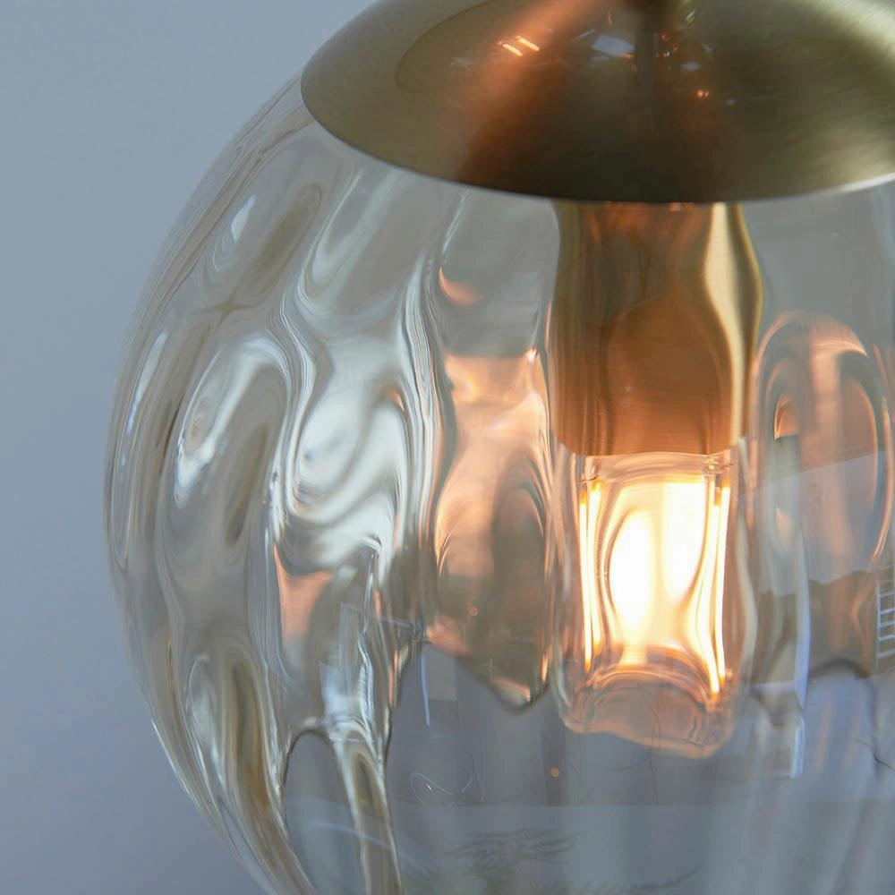 Endon Dimple 3 Light Brass  Ceiling Pendant
