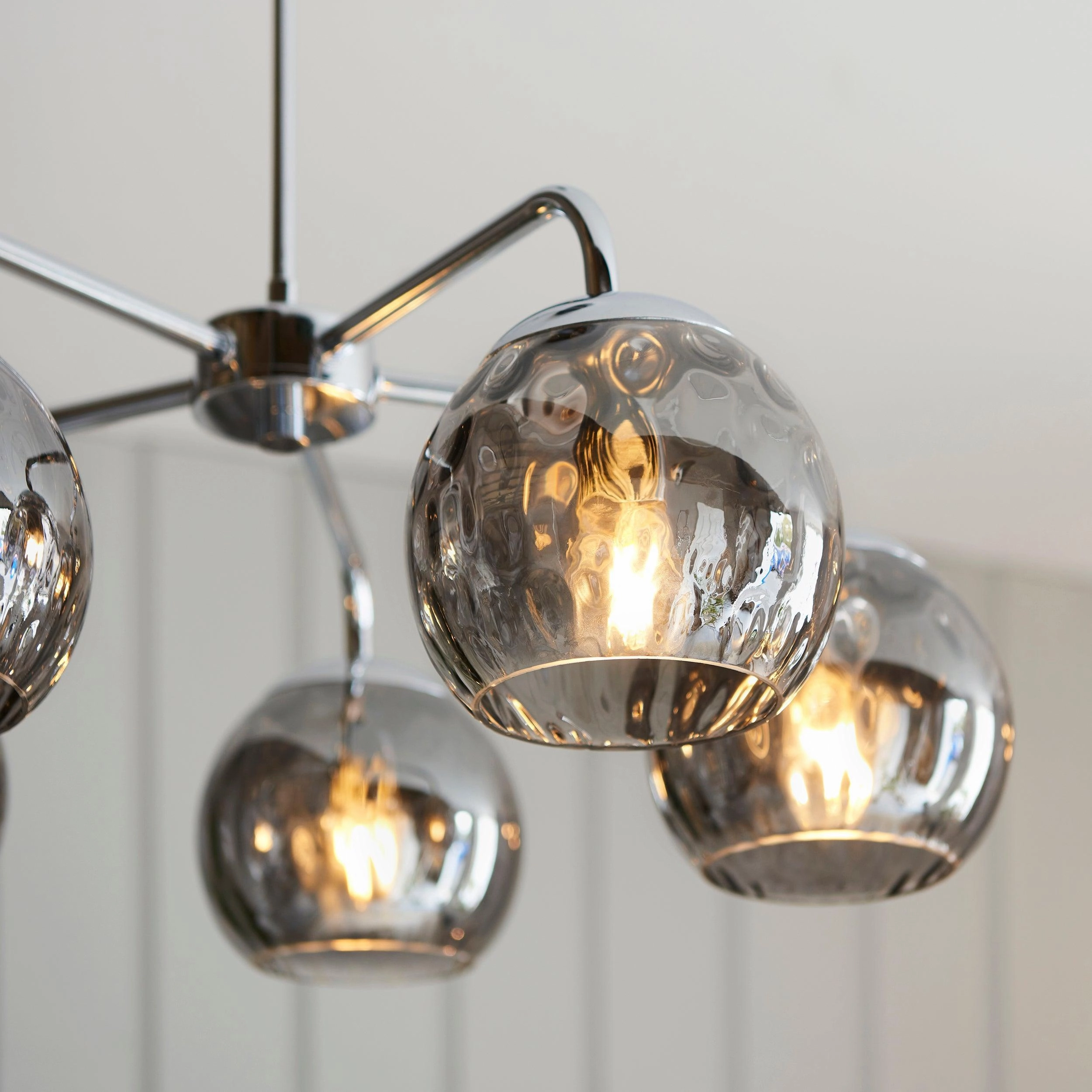 Endon Dimple 5 Light Polished Chrome Ceiling Pendant