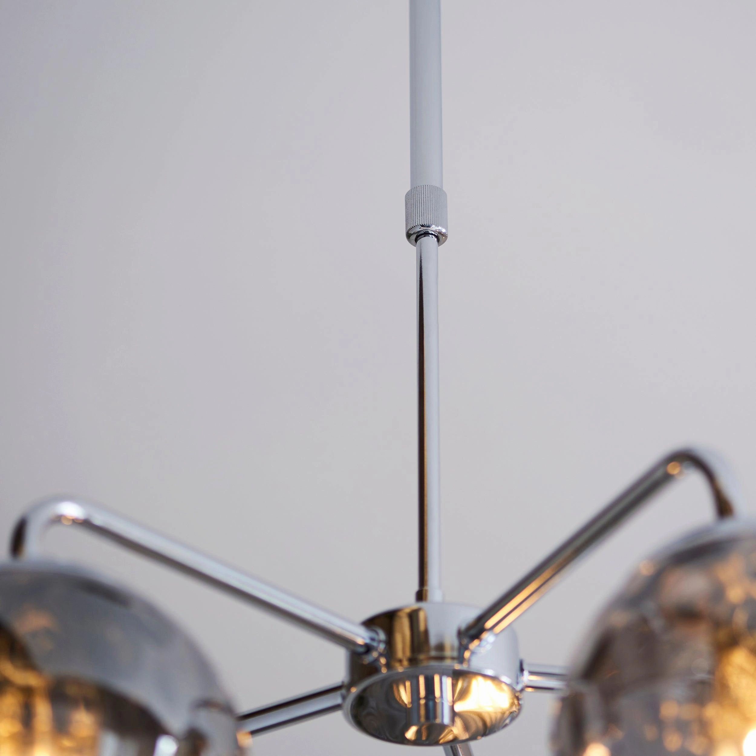 Endon Dimple 5 Light Polished Chrome Ceiling Pendant