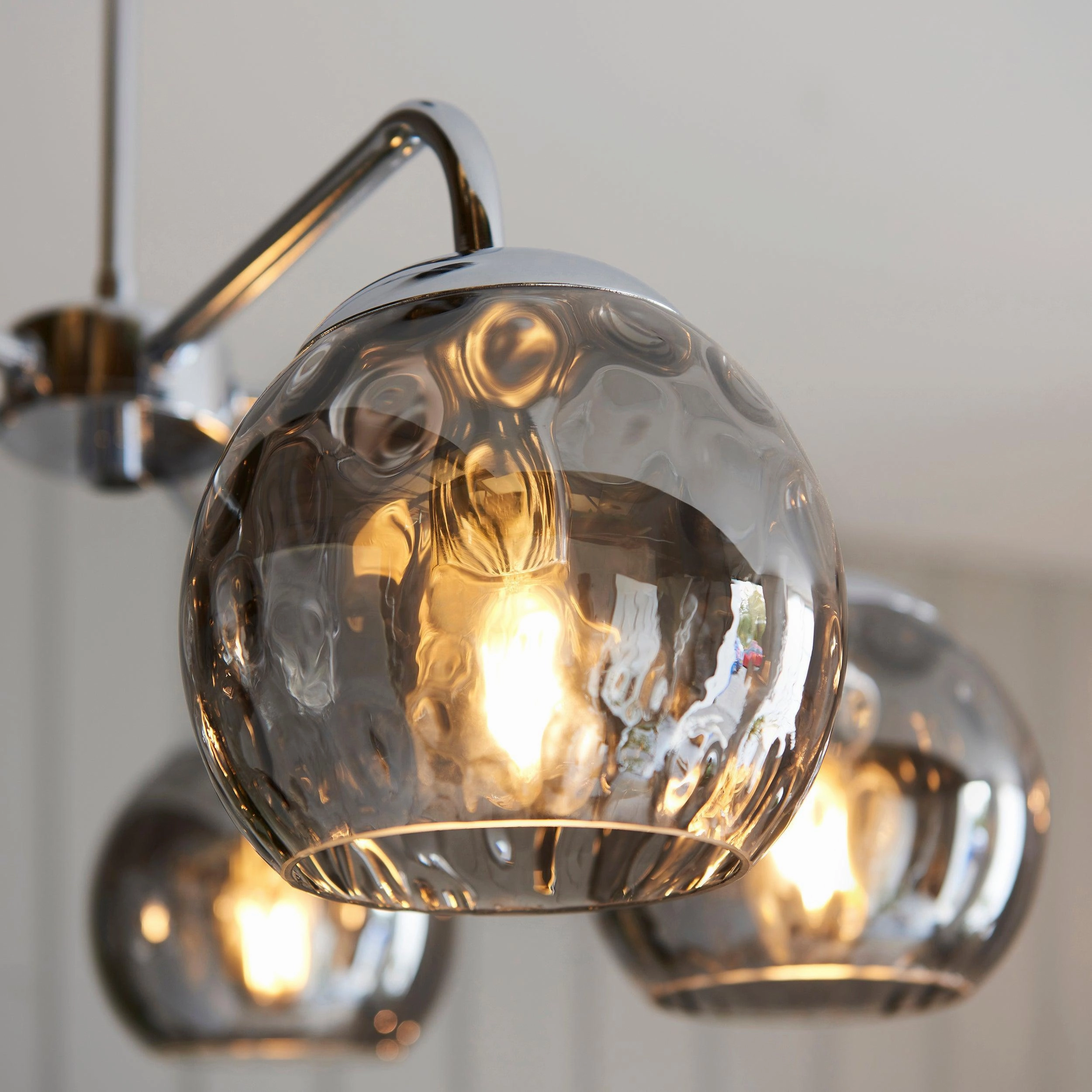 Endon Dimple 5 Light Polished Chrome Ceiling Pendant