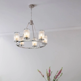 Endon Easton 6 Light Nickel Ceiling Pendant Light simple ceiling design light