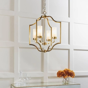 Endon Edrea 4 Light Brass Ceiling Pendant Light simple ceiling design light