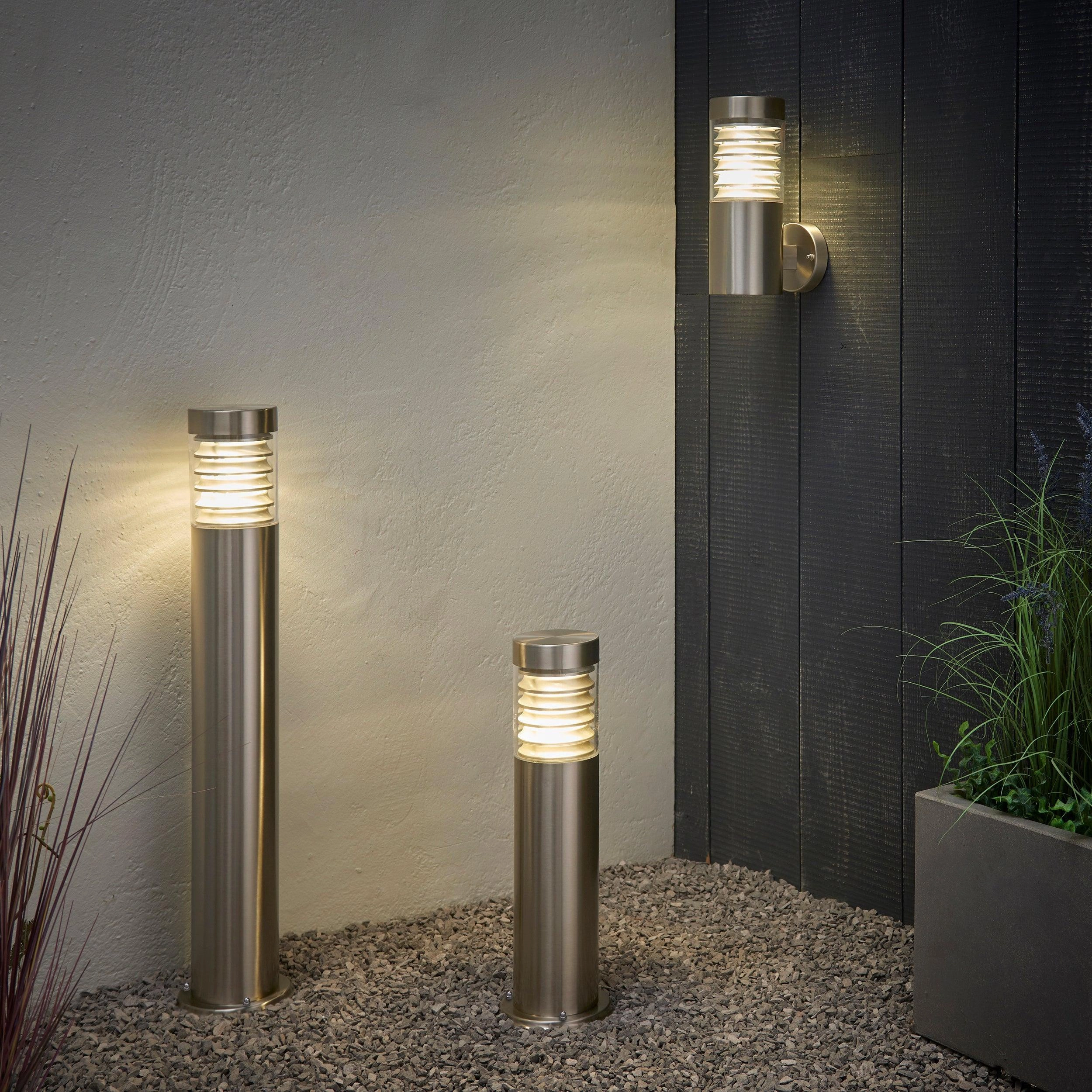 Endon Equinox Stainless Steel LED PIR Outdoor Wall Light