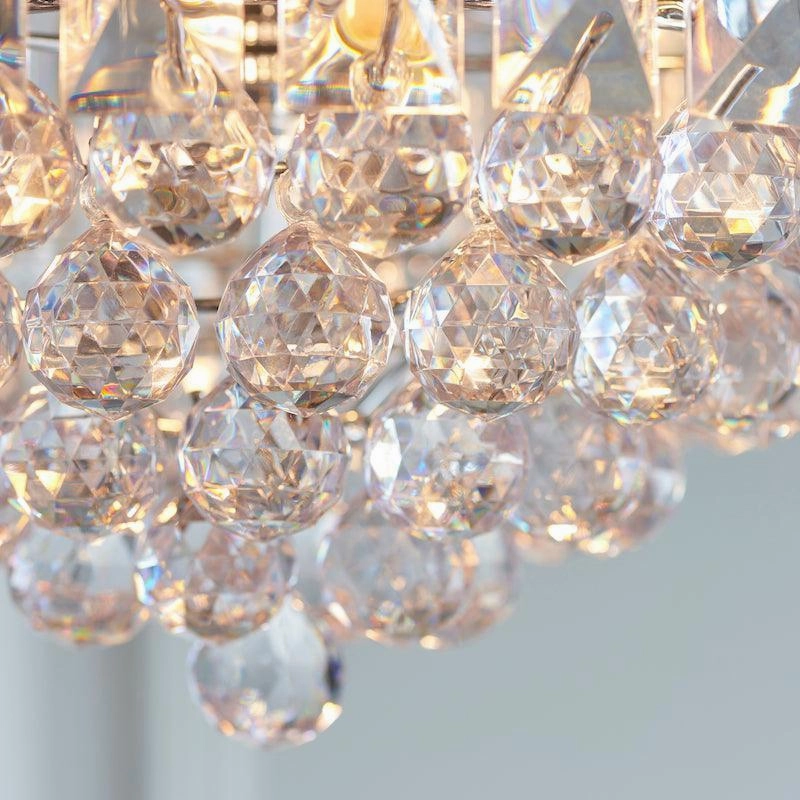 Endon Fargo Chrome & Clear Acrylic 3 Light Ceiling Pendant