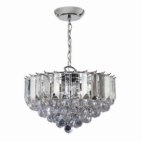 Endon Fargo Chrome & Clear Acrylic 3 Light Ceiling Pendant modern ceiling lamp
