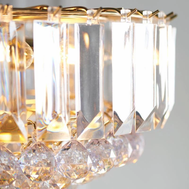 Endon Fargo Chrome & Clear Acrylic 6 Light Ceiling Pendant