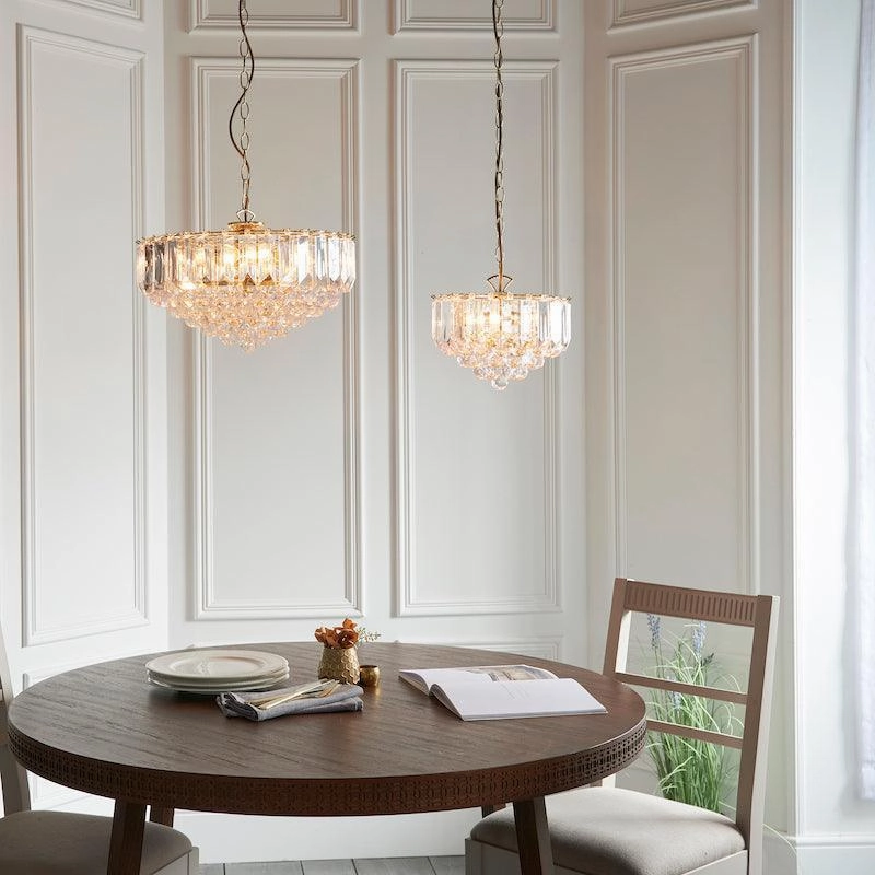 Endon Fargo Chrome & Clear Acrylic 6 Light Ceiling Pendant