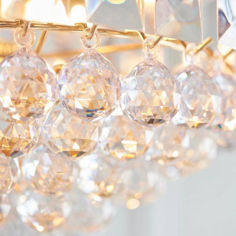 Endon Fargo Chrome & Clear Acrylic 6 Light Ceiling Pendant
