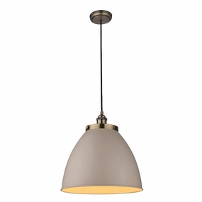 Endon Franklin 1 Light Large Brass Ceiling Pendant modern ceiling lamp