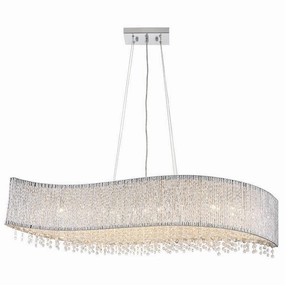 Endon Galina 8 Light Chrome Linear Ceiling Pendant modern ceiling lamp