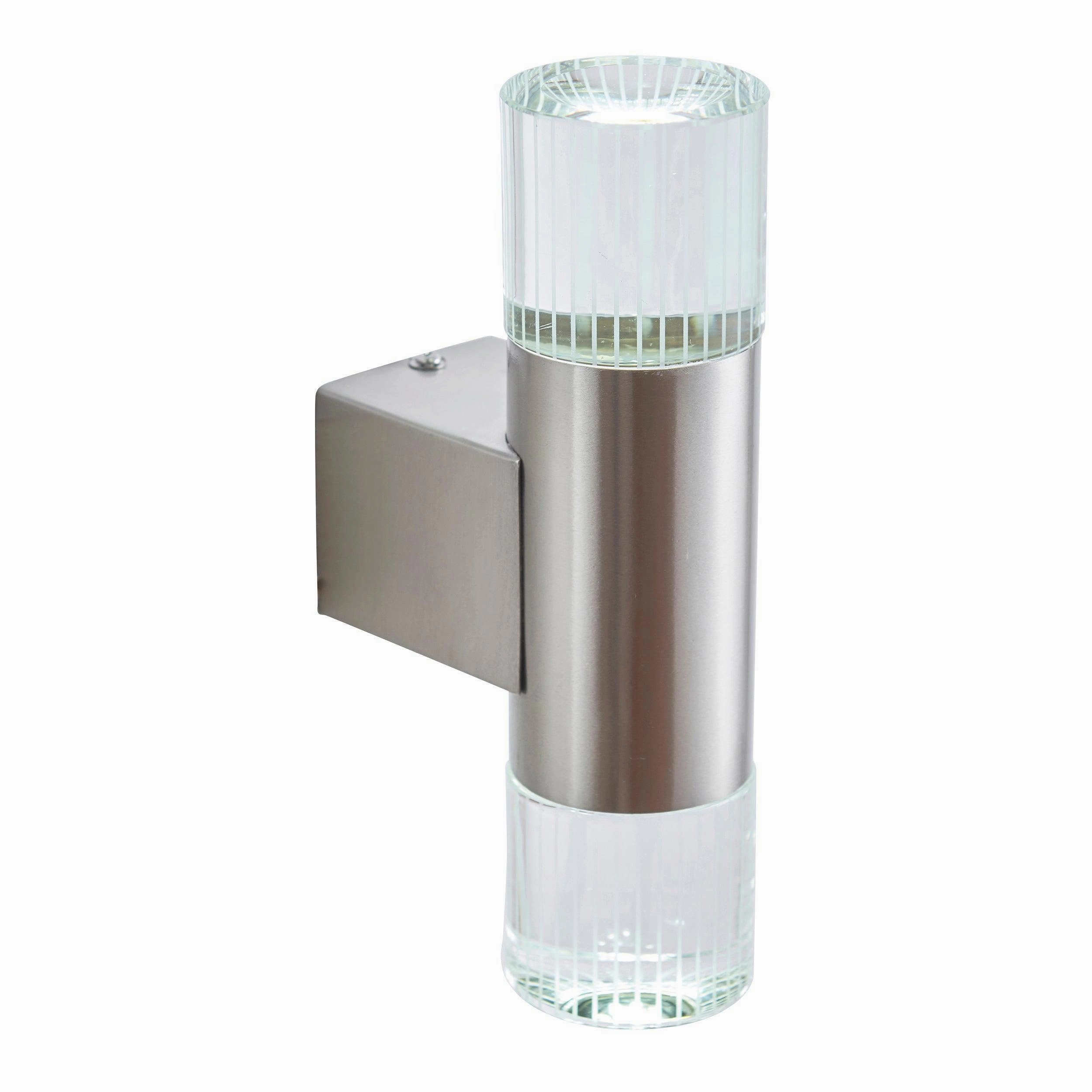 Endon Grant Stainless Steel LED Outdoor Up & Down Wall Light