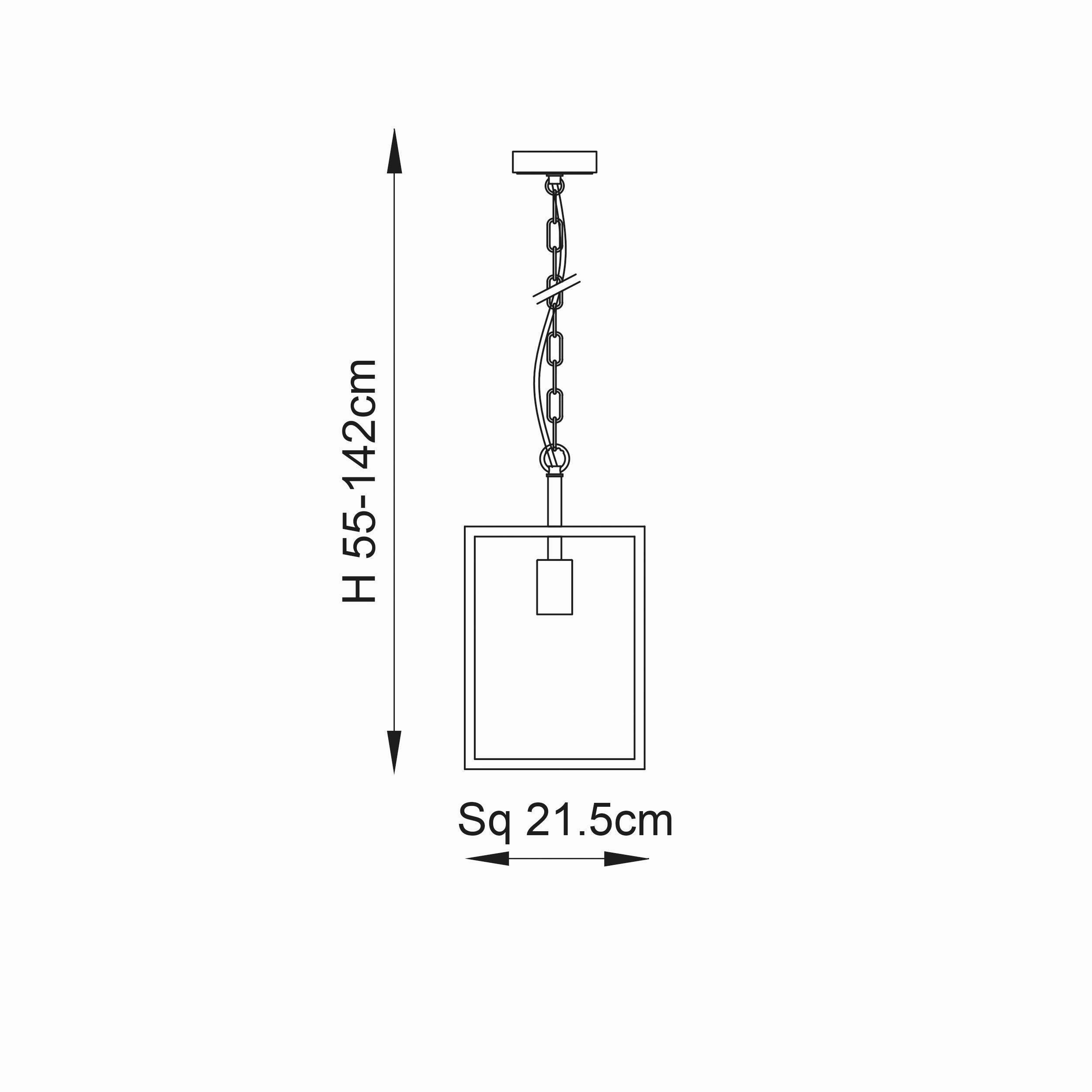 Endon Hadden 1 Light Nickel Pendant Ceiling Light