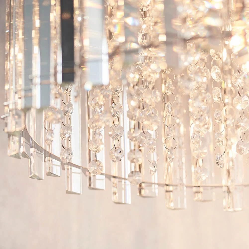 Endon Hanna 5 Light Polished Chrome Pendant Ceiling Light