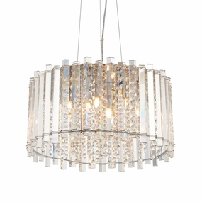 Endon Hanna 5 Light Polished Chrome Pendant Ceiling Light minimalist ceiling light