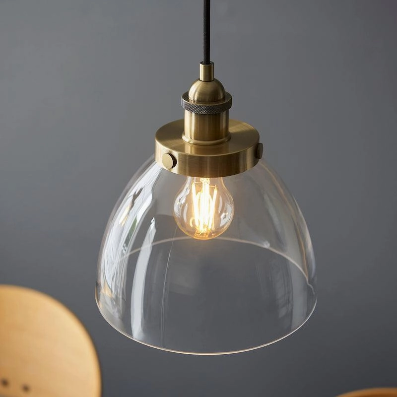 Endon Hansen Linear Brass Ceiling Light by Endon Lighting