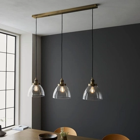 Endon Hansen Linear Brass Ceiling Light by Endon Lighting simple ceiling design light