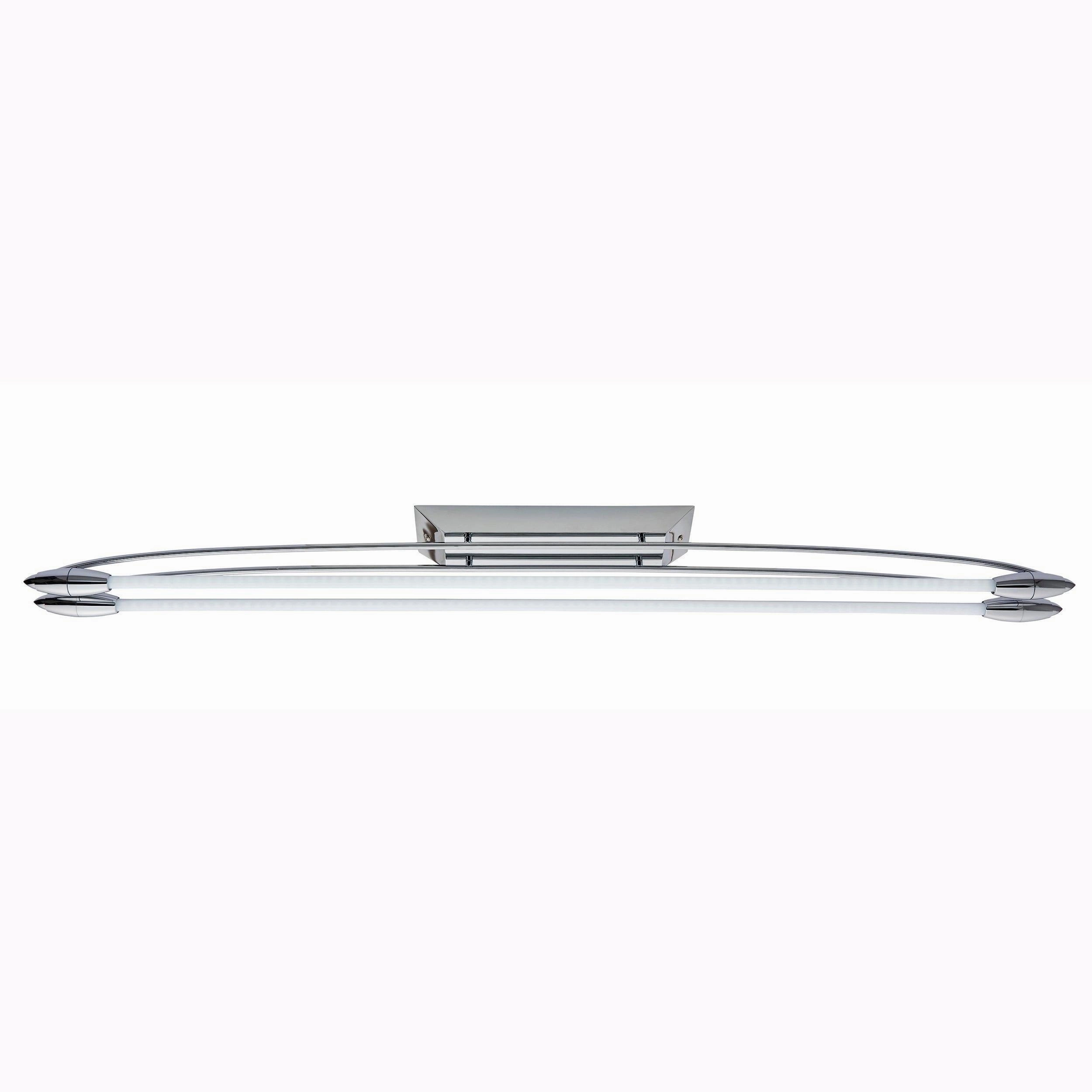 Endon Harper Chrome Finish LED Flush Ceiling Light - Large