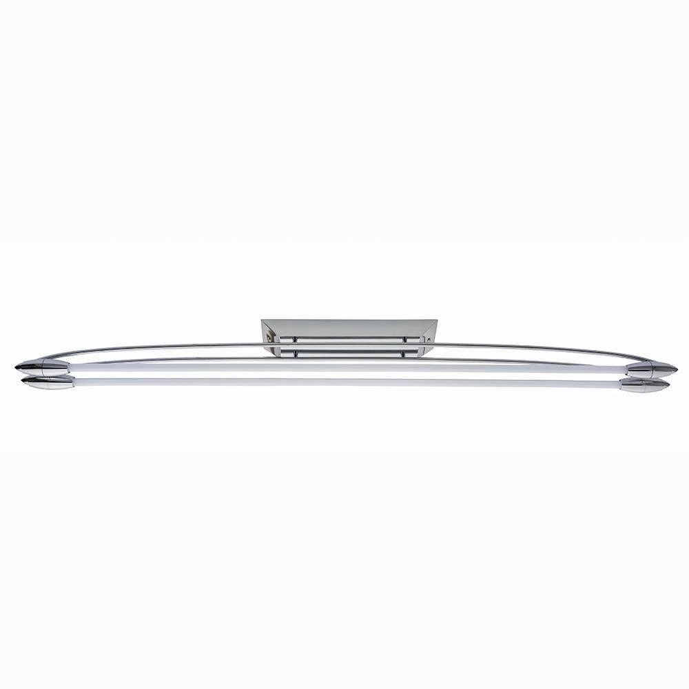 Endon Harper Chrome Finish LED Flush Ceiling Light - Large