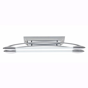 Endon Harper Chrome Finish LED Flush Ceiling Light - Small simple ceiling design light